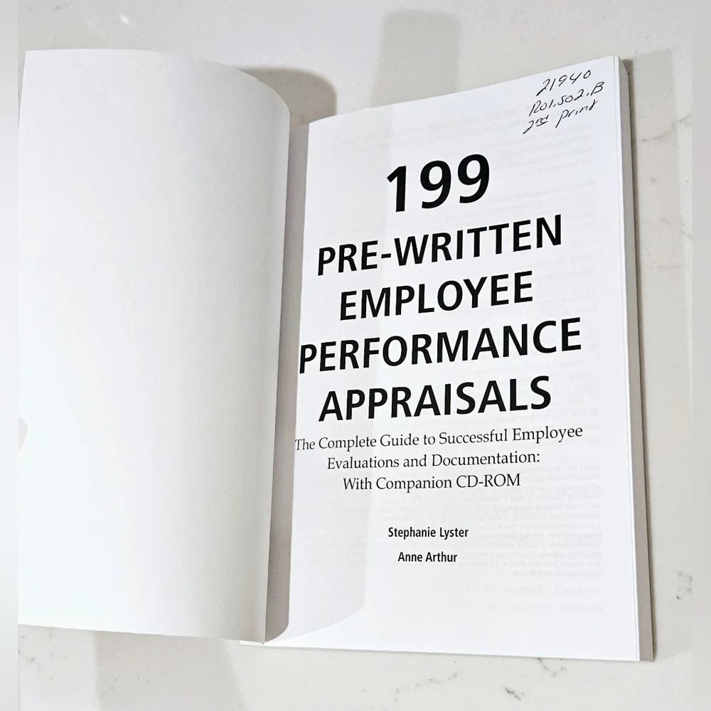BOGO 199 Pre-Written Employee Performance Appraisal The Complete Guide Book